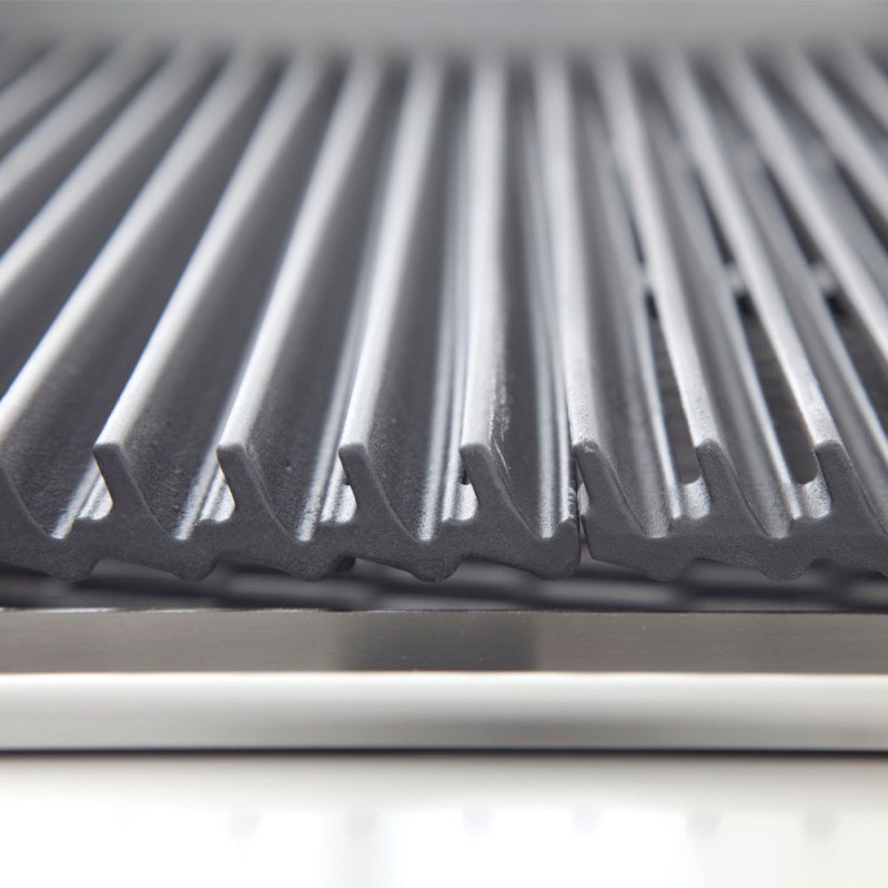 DIAMOND - Grill pierre de lave 1 / 2 module grille en fonte