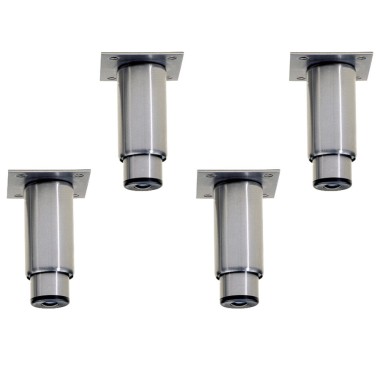 Kit 4 pieds inox réglables pour armoire - Diamond