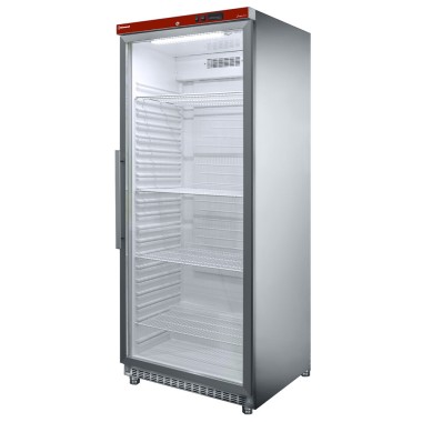 DIAMOND - Armoire réfrigérée GN 2 / 1 porte vitrée 600 l inox