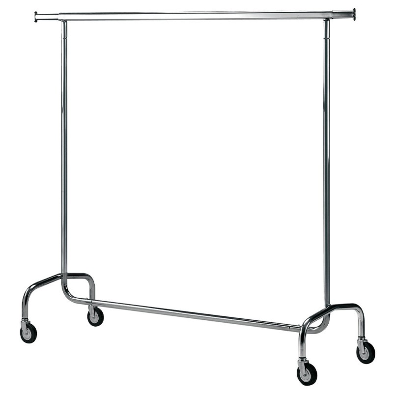 DIAMOND - Porte-vêtements sur roulettes démontables chromé