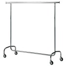 DIAMOND - Porte-vêtements sur roulettes démontables chromé