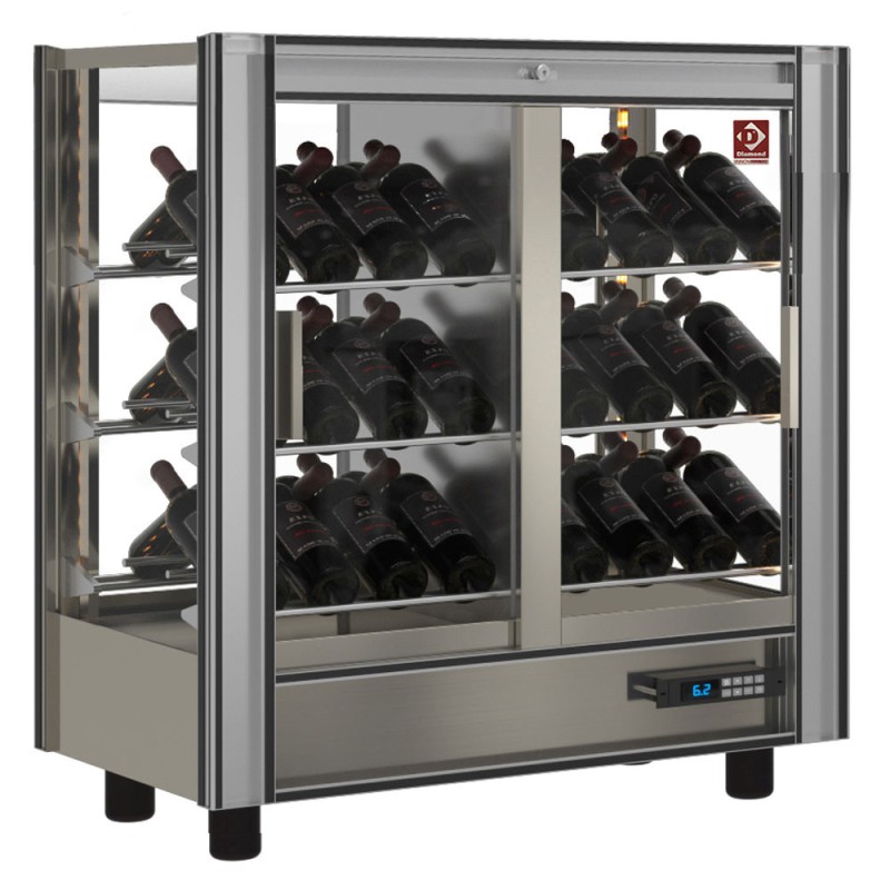DIAMOND - Vitrine réfrigérée à  vins l 216 - traversante - modulable