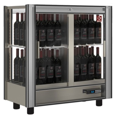 DIAMOND - Vitrine réfrigérée à  vins l 216 - traversante - modulable