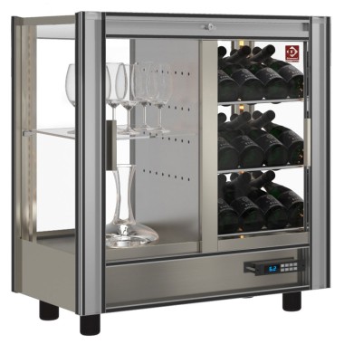 DIAMOND - Vitrine réfrigérée à  vins l 216 - traversante - modulable