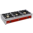 DIAMOND - Réchaud de table - 3 feux vifs ( 7 + 5 + 7 kw )