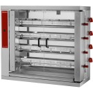 DIAMOND - Rôtissoire gaz 4 broches ( 24 poulets )
