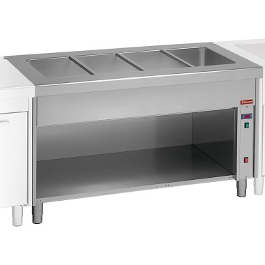 DIAMOND - Elément bain - marie sur meuble ouvert 6 x GN