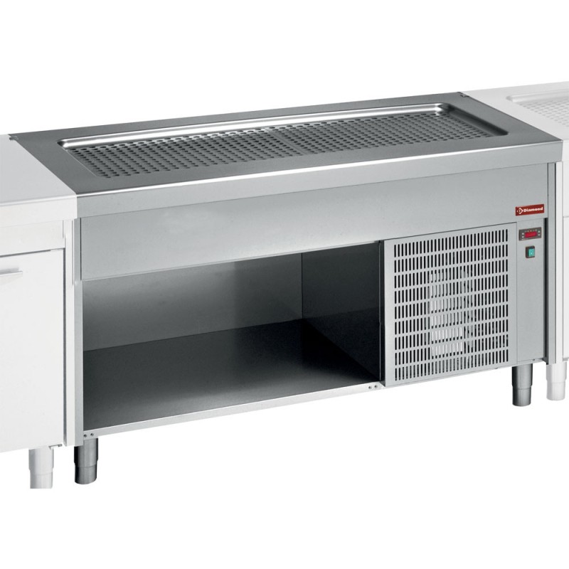 DIAMOND - Elément top réfrigéré sur meuble ouvert 3 x GN