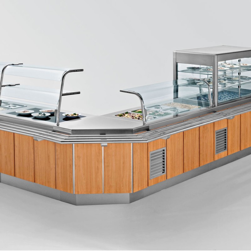 DIAMOND - Elément top réfrigéré sur meuble ouvert 3 x GN
