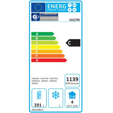 DIAMOND - Table frigorifique 2 portes GN 1/1 - 240 l