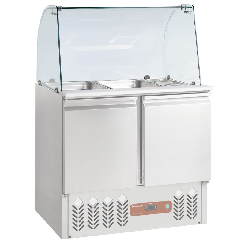 DIAMOND - Ensemble saladette et kit vitre bombée :