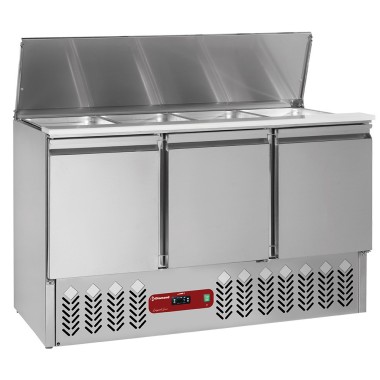 DIAMOND - Saladettes avec couvercle 4 x GN + reserve 380 l