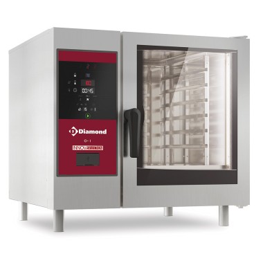 DIAMOND - Four électrique vapeur boiler et convection 6 x GN