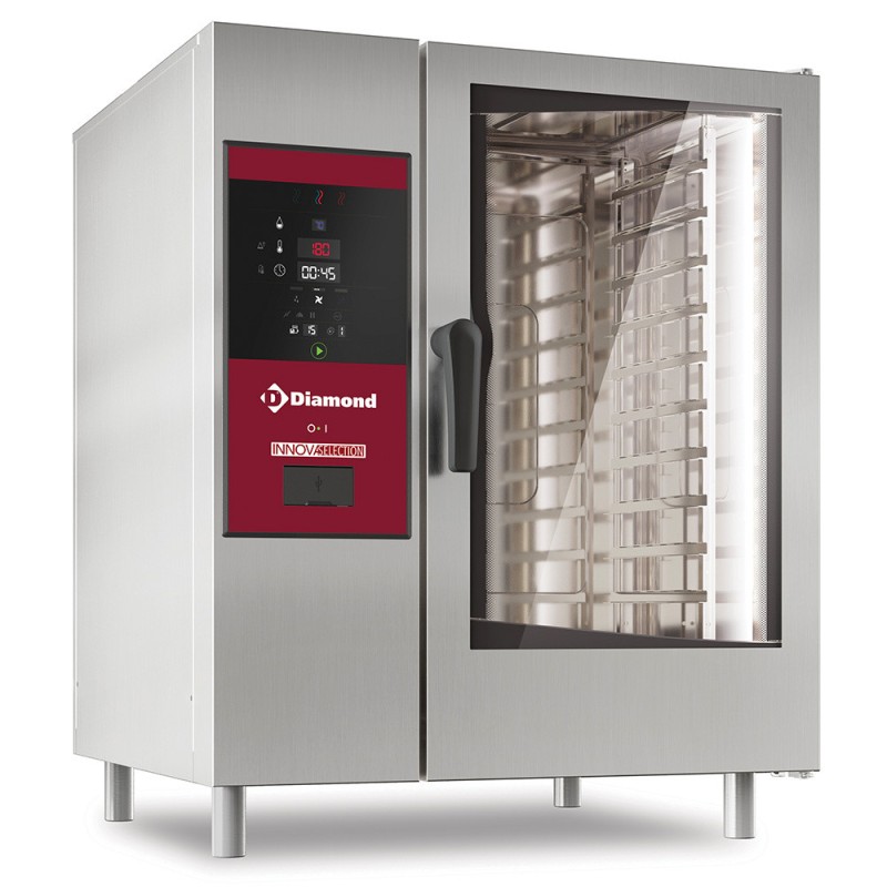 DIAMOND - Four élec. vapeur boiler/ convection 10 xGN
