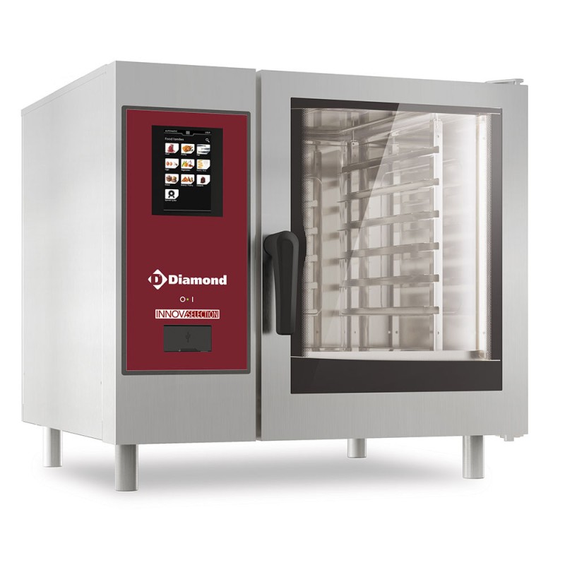 DIAMOND - Four gaz touch vapeur boiler / convection 6 x GN