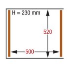 DIAMOND - Machine sous - vide 500 x 520 x h 230 mm - 63 m3 / h