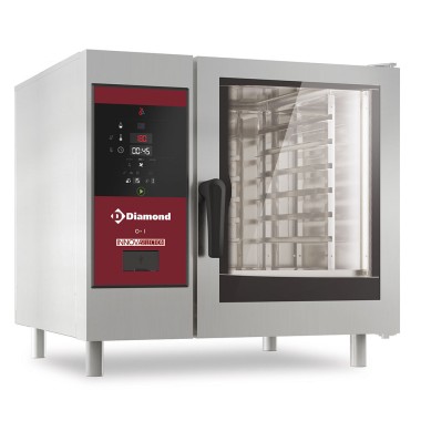 DIAMOND - Four gaz vapeur - convection 6 x GN + cleaning