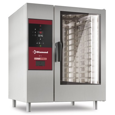 DIAMOND - Four gaz vapeur directe et convection 10 x GN + cleaning