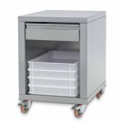 DIAMOND - Support inox + tiroir à roues pour formeuses
