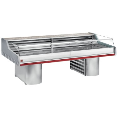 DIAMOND - Comptoir vitrine réfrigéré self - sur socle