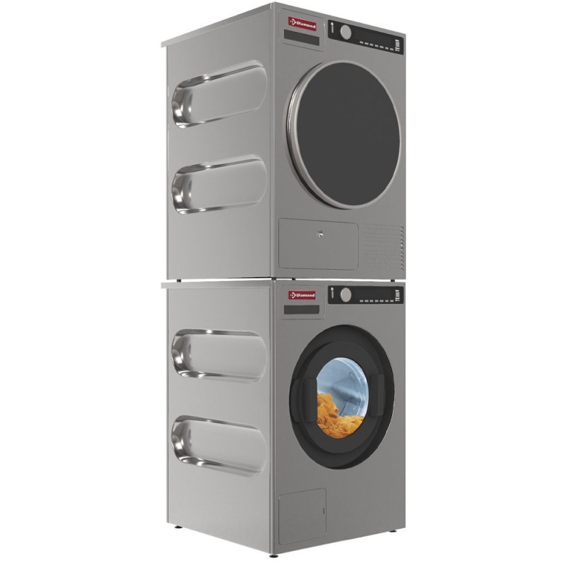 DIAMOND - Sèche - linge inox - titanium à condenseur 6.5 kg