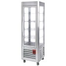 DIAMOND - Vitrine panoramique 5 grilles 360L inox