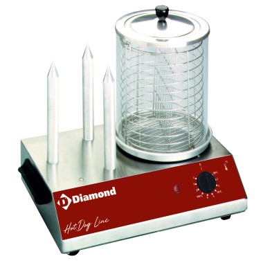 DIAMOND - Chauffe saucisses électrique 3 plots