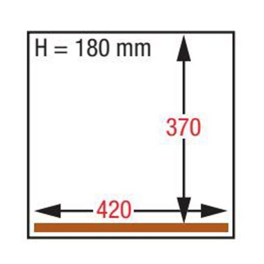 DIAMOND - Machine sous-vide 420 x 370 x h 180 mm - 21 m3 / h