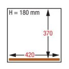 DIAMOND - Machine sous-vide 420 x 370 x h 180 mm - 21 m3 / h