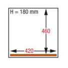 DIAMOND - Machine sous-vide 420 x 460 x h 180 mm - 21 m3 / h