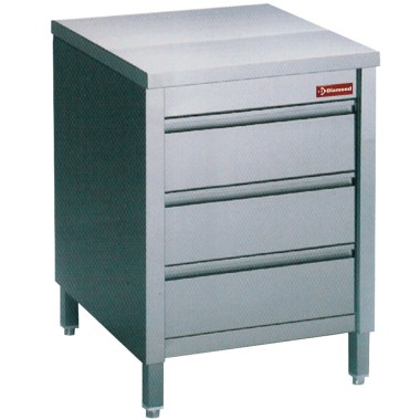 DIAMOND - Table - armoire avec 3 tiroirs