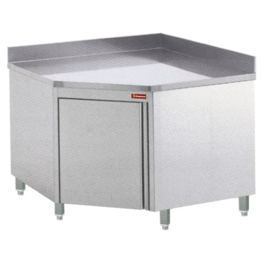 DIAMOND - Table sur armoire neutre à angle 90 degrés