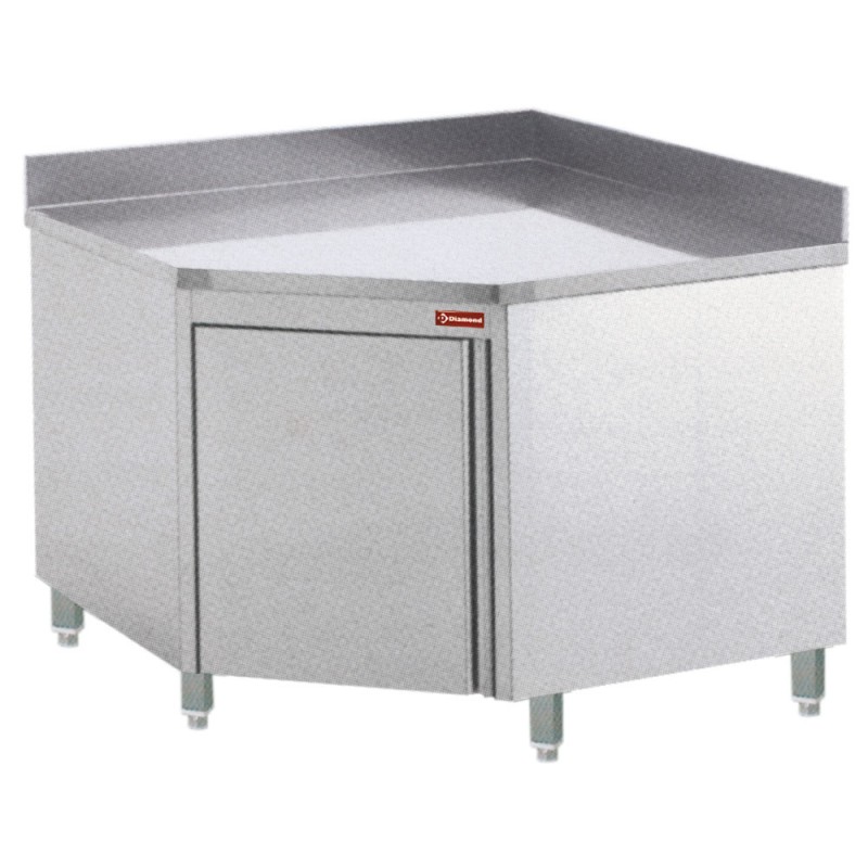 DIAMOND - Table sur armoire neutre à angle 90 degrés