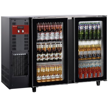 DIAMOND - Refroidisseur de bouteilles 2 portes vitrées 375L.