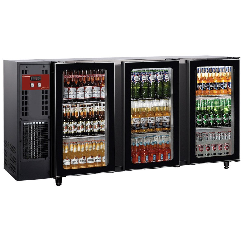 DIAMOND - Refroidisseur de bouteilles 3 port. vitrées 579L. horiz.